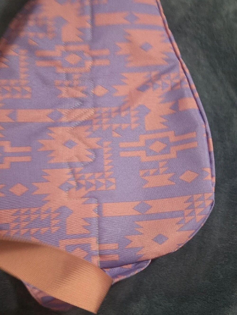 Kavu Crossbody Sling Bag - Lavender and Pink Aztec